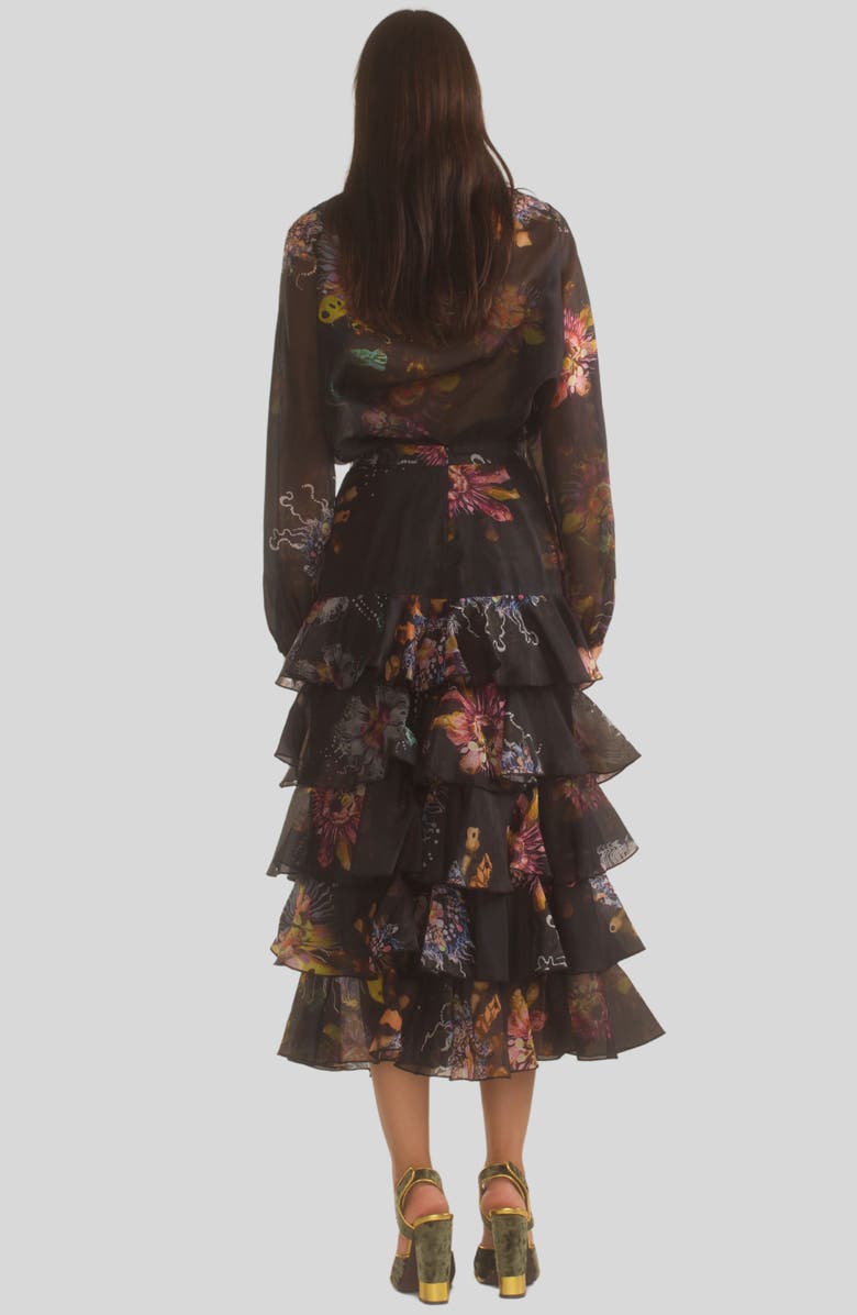 Cynthia Rowley Prim Silk Organza Skirt, Alternate, color, 