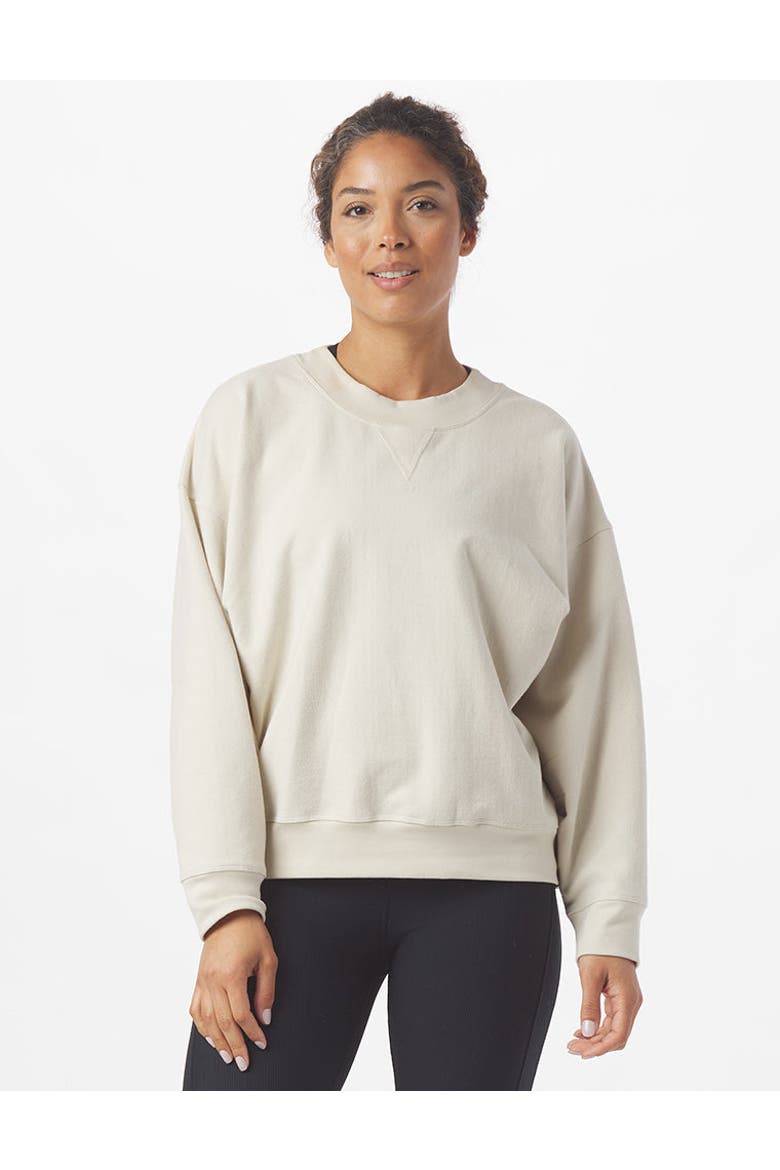 Vintage Oversized Crew, Main, color, Oatmilk
