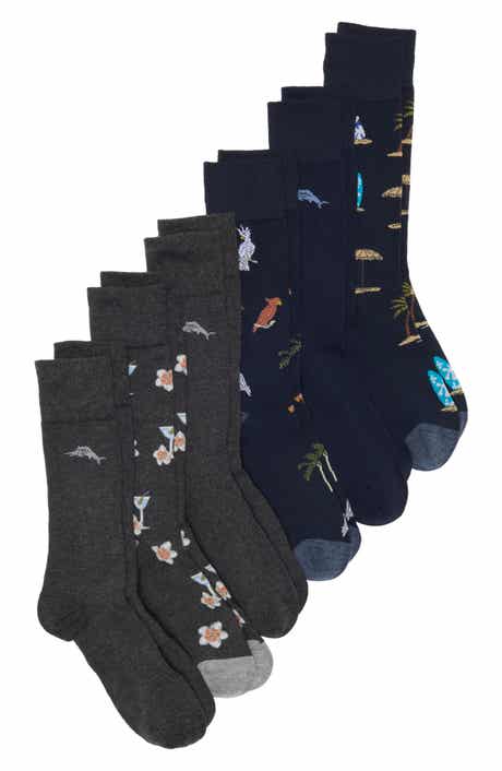 6-Pack Assorted Crew Socks
