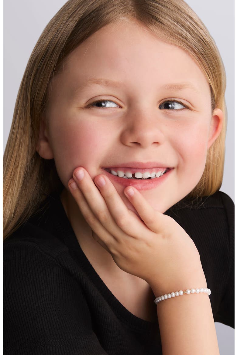 Kids' Cultured Pearl Bracelet, Alternate, color, PEARL
