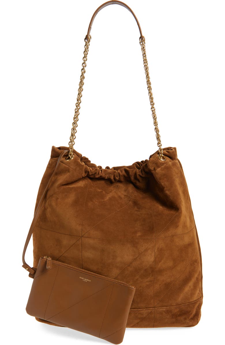 Saint Laurent Large Jamie 4.3 Patchwork Suede Shoulder Bag, Alternate, color,