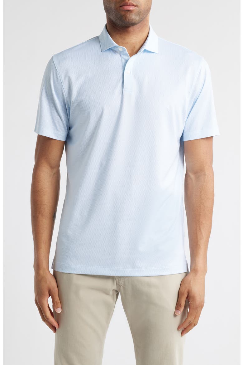 Teo Microprint PREP-FORMANCE Golf Polo, Main, color, MALIBLU