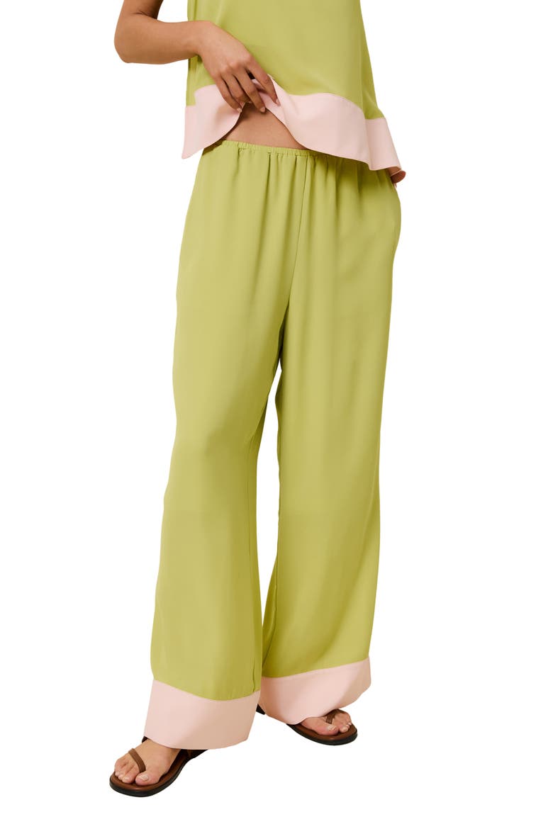 The Atonia Wide-Leg Pants, Main, color, GUAVA