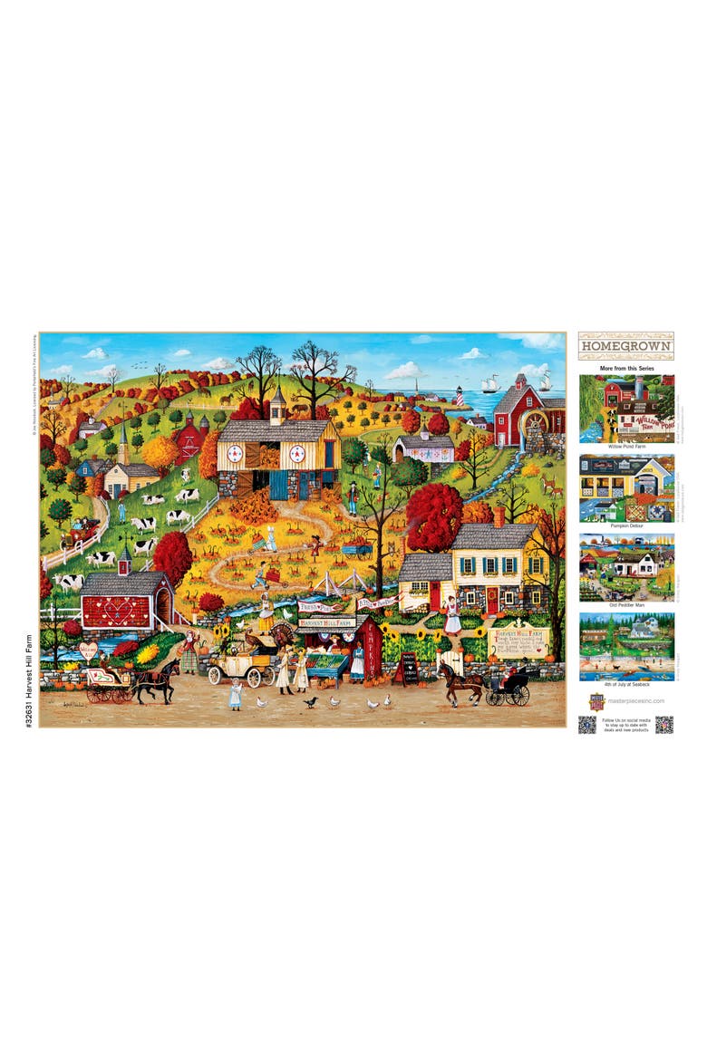 Harvest Hill Farm 750 Piece Puzzle, Alternate, color, Multicolor