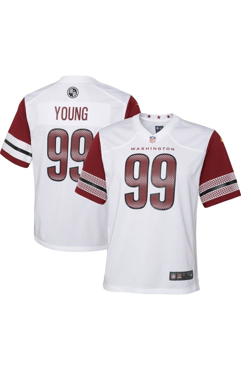 Nike Youth Nike Chase Young White Washington Commanders Game Jersey, Main, color, 