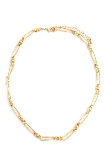 Panacea Link Chain Necklace In Gold