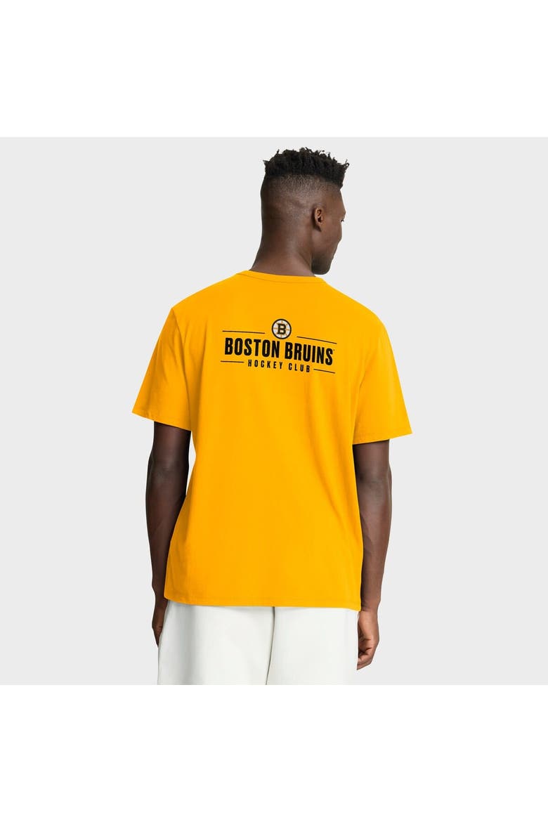 Men's Fanatics  Gold Boston Bruins Crash The Net Legacy T-Shirt, Alternate, color, Gold