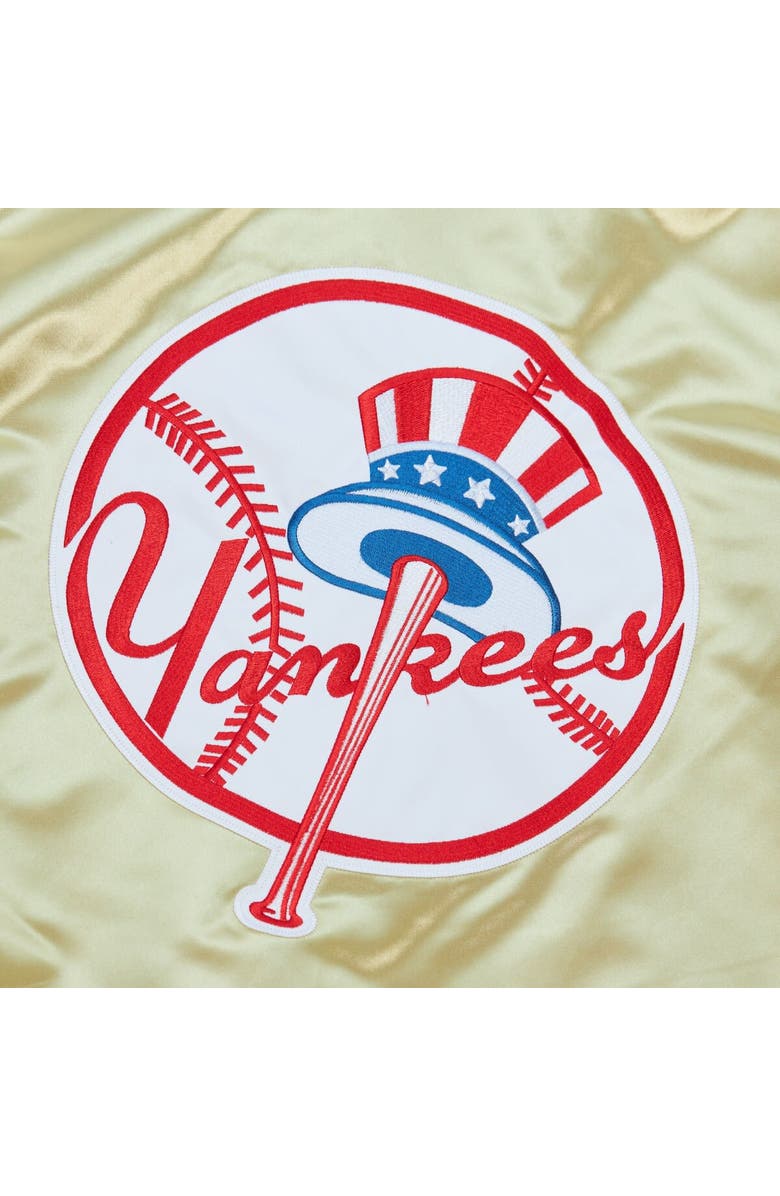 Mitchell & Ness Men's Mitchell & Ness Gold New York Yankees OG 2.0 Lightweight Satin Full-Zip Jacket, Alternate, color, 