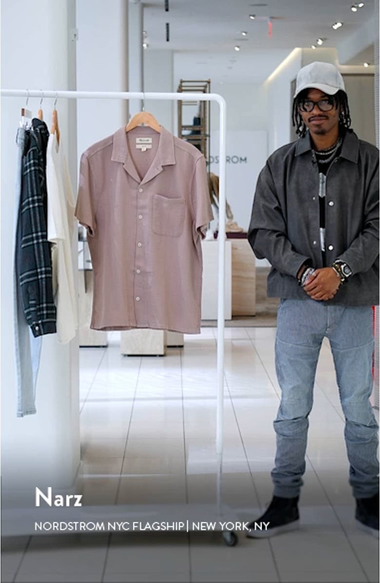 Woven Waffle Cotton Easy Shirt, sales video thumbnail