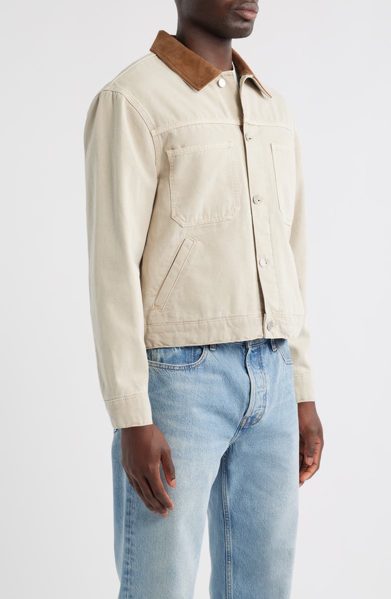 FRAME Cotton Canvas Utility Jacket, Alternate, color, Beach Sand