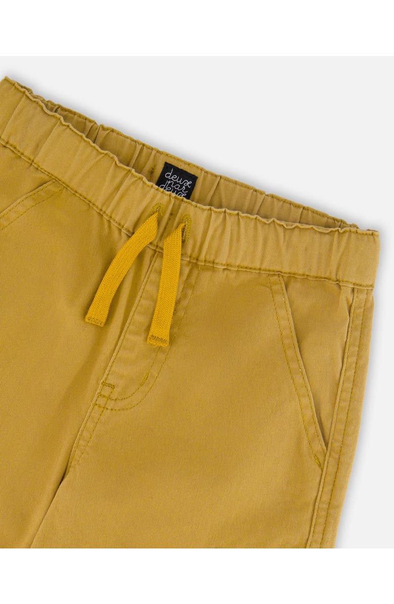 Deux par Deux Twill Jogger Cargo Pants, Alternate, color, Ochre