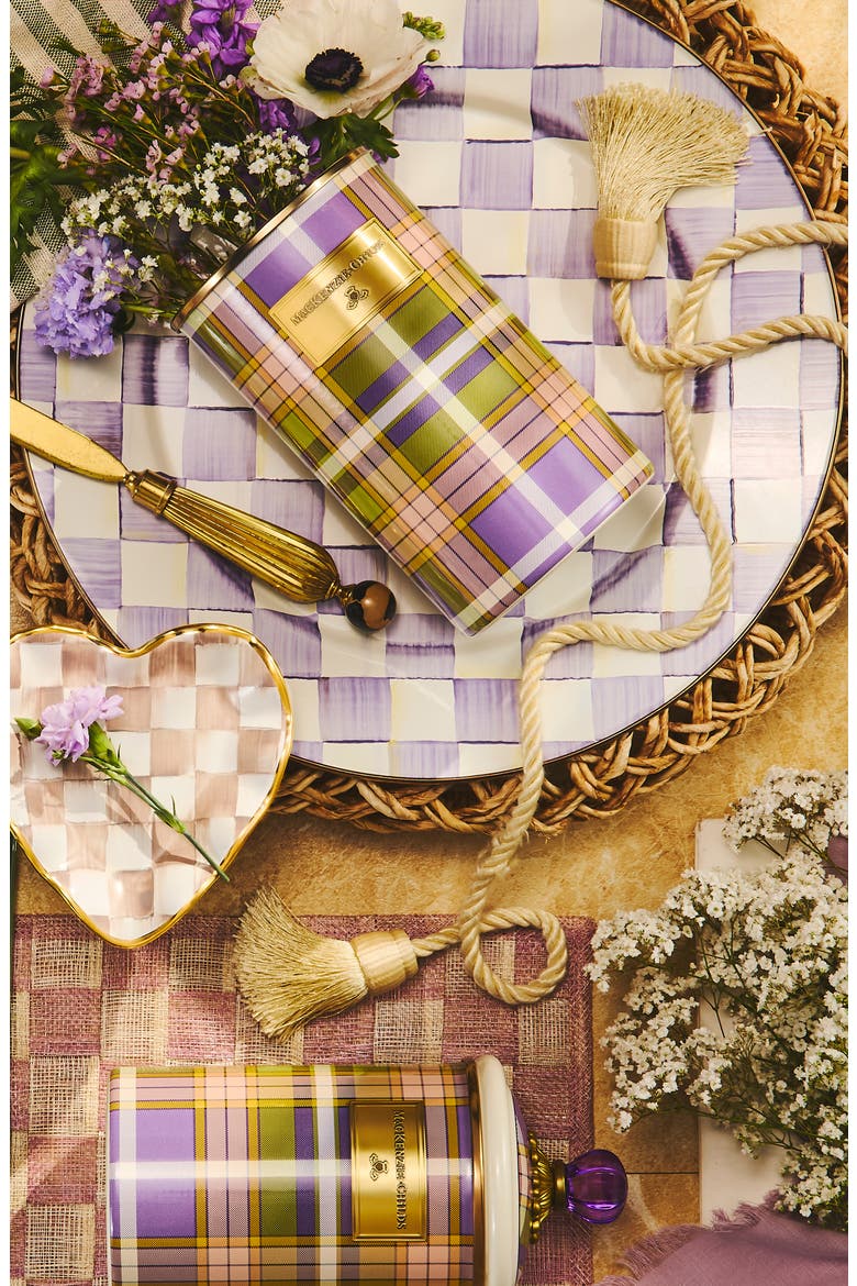 Violet Check Serving Platter, Alternate, color, VIOLET