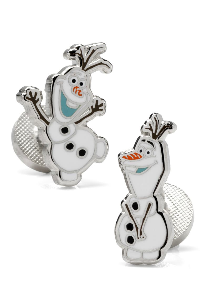 Olaf Action Cuff Links, Main, color, WHITE