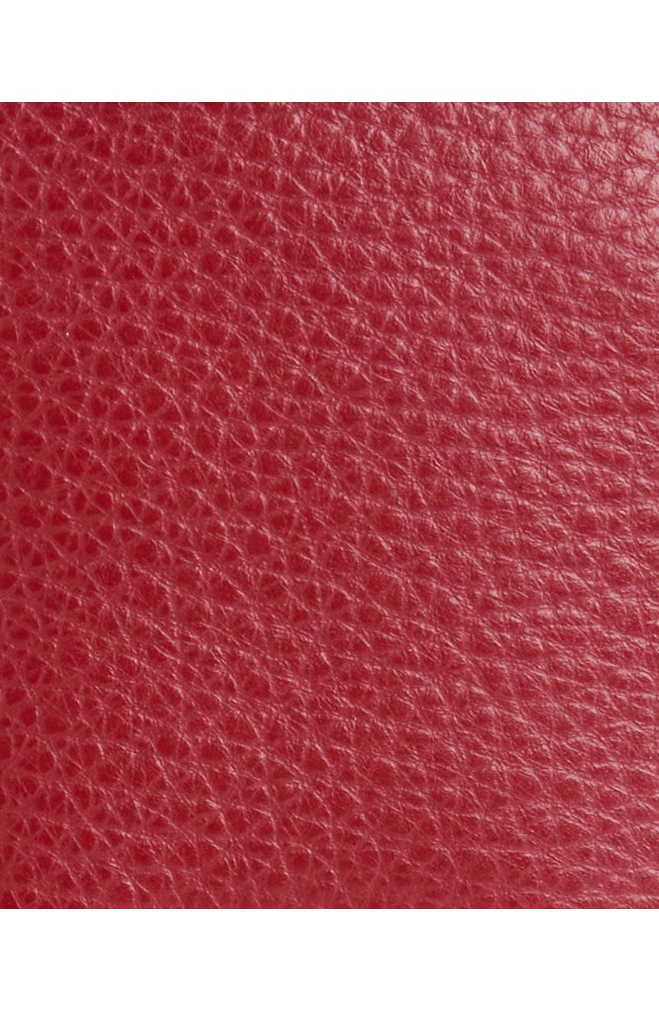 Cedar Mini Leather Bucket Bag, Alternate, color, RED