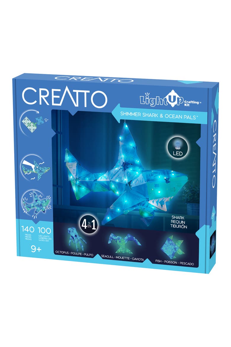 Creatto Shimmer Shark & Ocean Pals Light-Up Kit, Main, color, MULTI