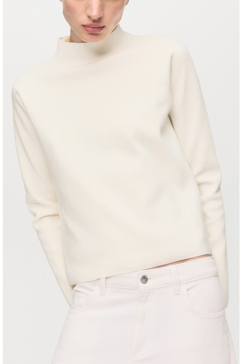 Mock Neck Sweater, Main, color, ECRU