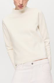 MANGO Mock Neck Sweater