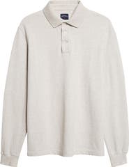Noah Long Sleeve Cotton Piqué Polo