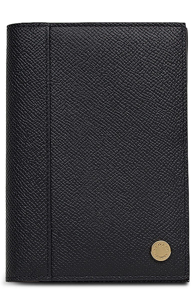 Radley Halcomb Place Leather Passport Cover, Main, color, Black