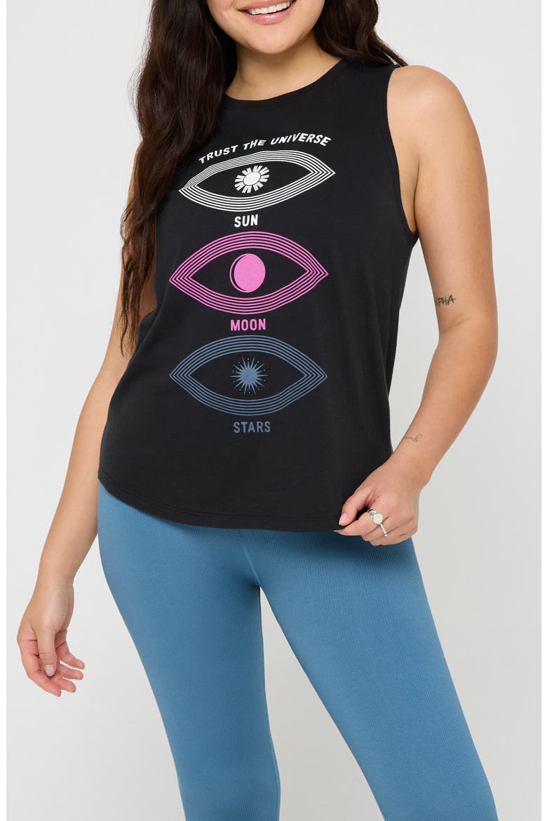 Sun Moon Stars Jade Muscle Tank, Alternate, color, BLACK
