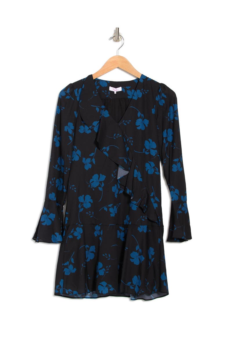 Parker Long Sleeve Ruffle Shirt Dress, Alternate, color, 