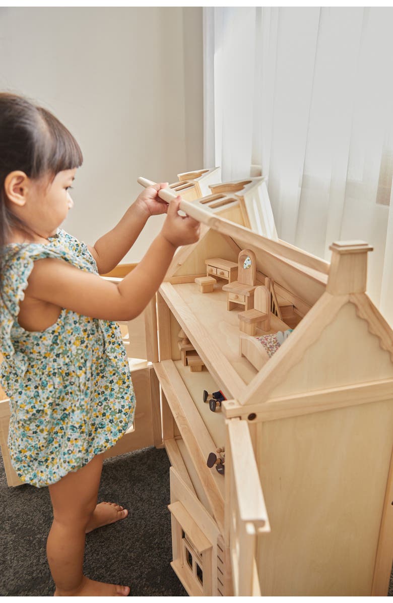 PlanToys<sup>®</sup> Victorian Dollhouse, Alternate, color, Natural