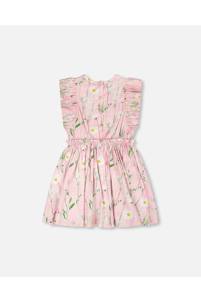 Viscose Flowers Sleeveless Dress, Main, color, Pink Printed Flowers