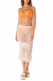 Maaji Vanilla Cream Tano Sheer Cover-Up Skirt