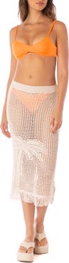 Maaji Vanilla Cream Tano Sheer Cover-Up Skirt