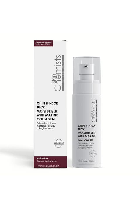 Chin & Neck Tuck Moisturizer with Marine Collagen 120ml for Loss of Firmness, Anti-Aging