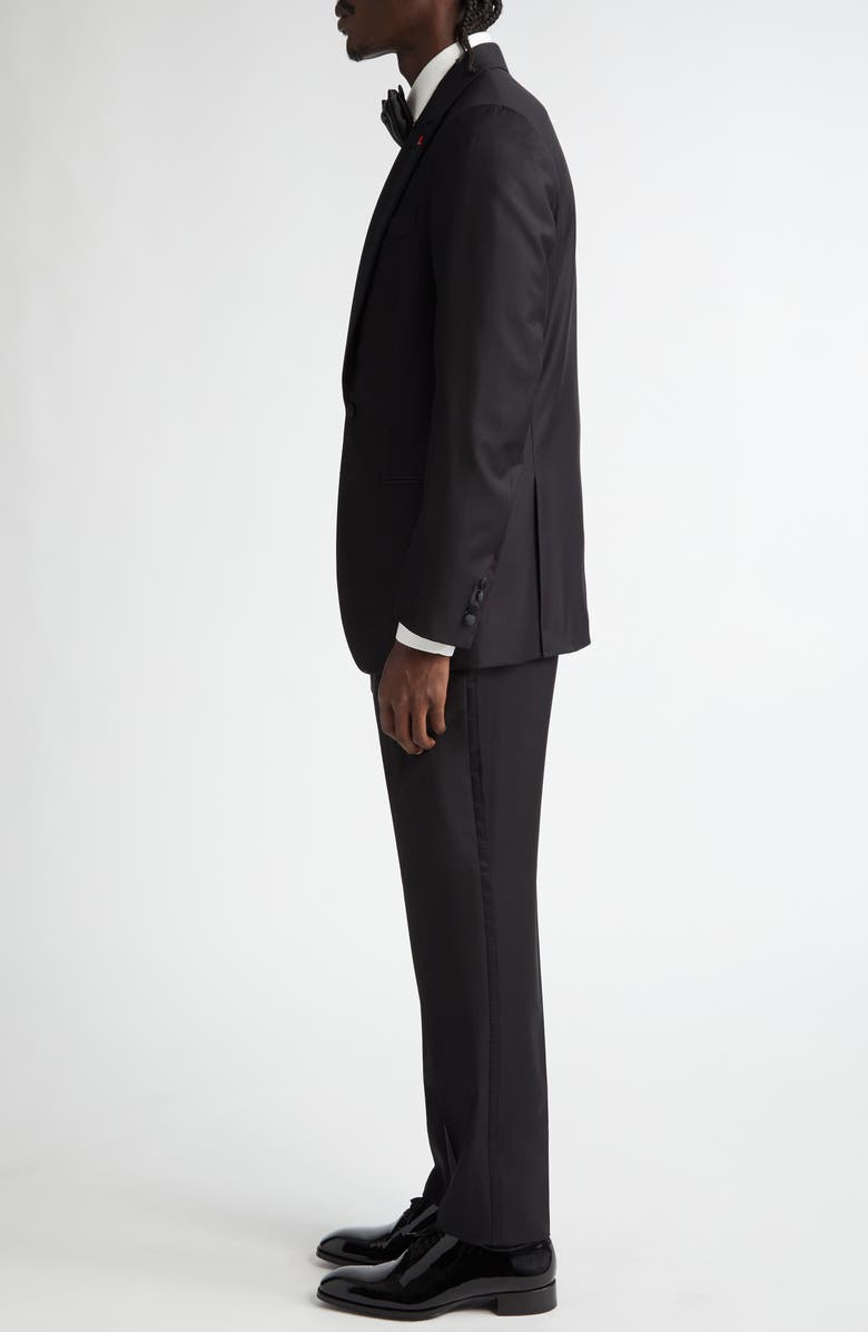 ISAIA Sanita Wool Tuxedo, Alternate, color, Black