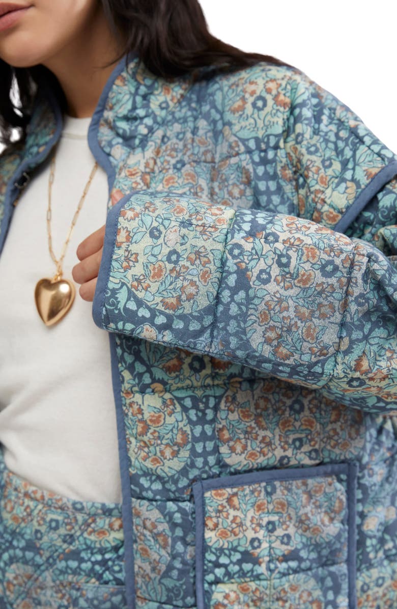 Free People Chloe Print Jacket, Alternate, color, Husky Combo