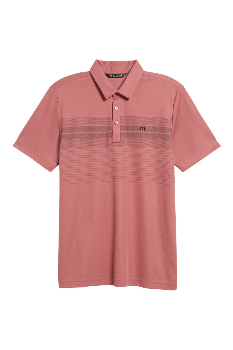 Unprecedented Stripe Polo, Alternate, color, ROAN ROUGE