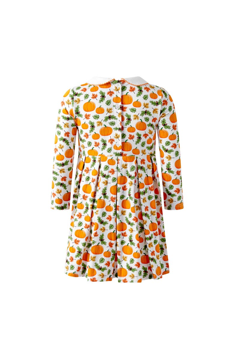 Rachel Riley Pumpkin Jersey Dress, Alternate, color, Orange