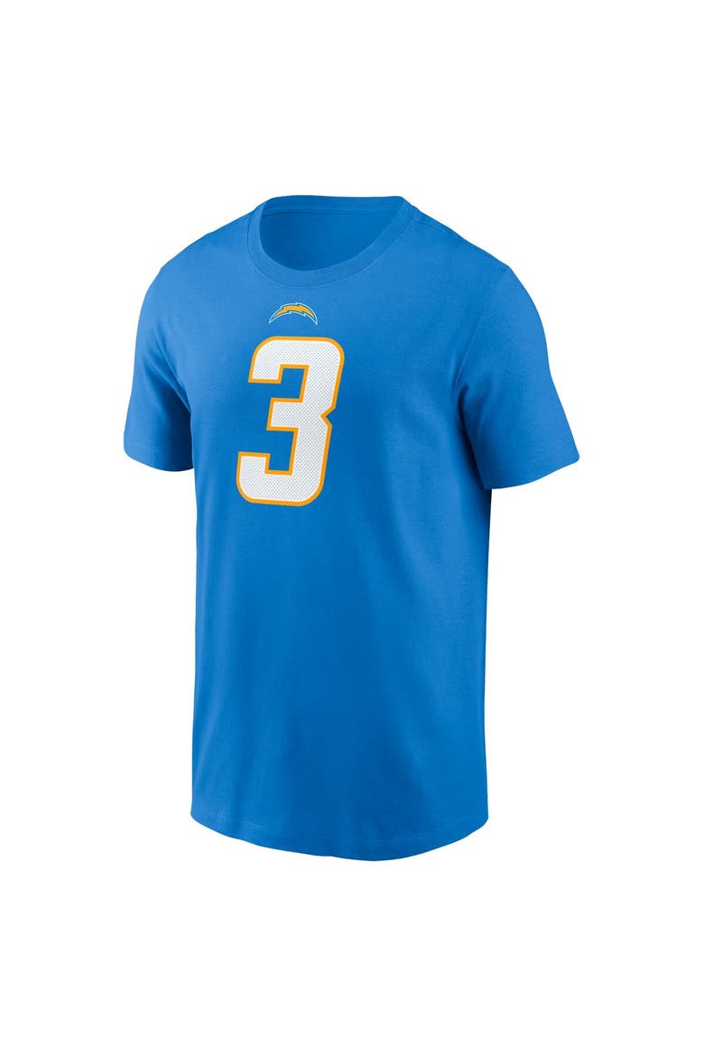 Men's Nike Derwin James Jr. Powder Blue Los Angeles Chargers Player Name & Number T-Shirt, Alternate, color, Powder Blue