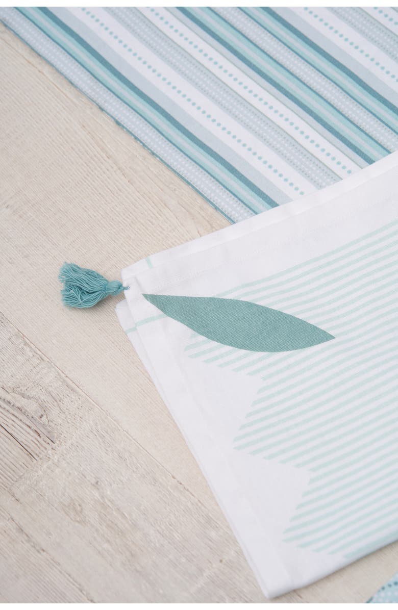 C&F Home Tassel and Stripes Fish Napkins Set of 6, Alternate, color, Blue