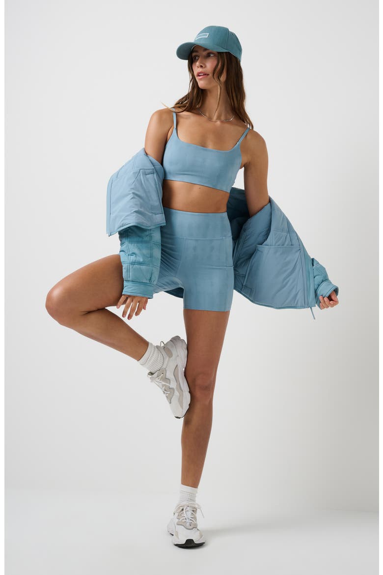 Moveknit Resilience Longline Sports Bra, Alternate, color, BRUNNERA BLUE MULTI
