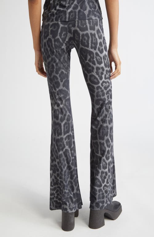 Stella Mccartney Flared High-waisted Leggings Leopard Print