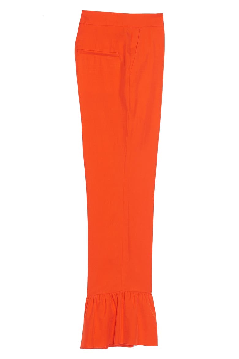 Crazy Ruffle Wide Leg Pants, Main, color, ROUGE
