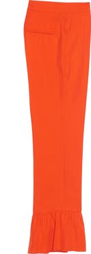 SANDRO Crazy Ruffle Wide Leg Pants