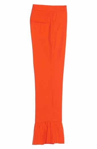 SANDRO Crazy Ruffle Wide Leg Pants