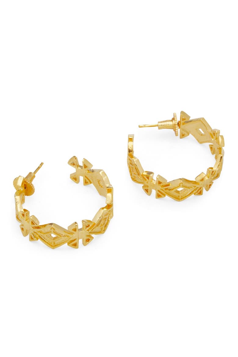 SAFA HOOPS, Alternate, color, Gold Plated