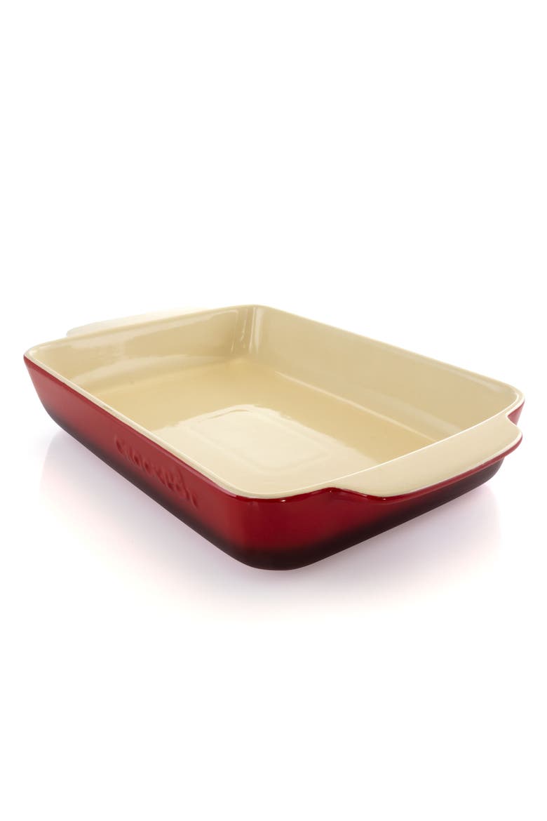 5.6 Quart Stoneware Bake Pan, Main, color, Red