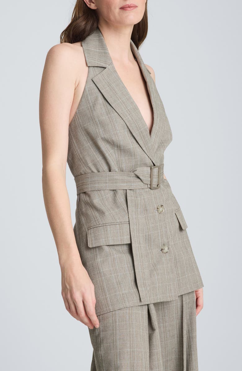 Kenneth Cole Belted Halter Vest, Alternate, color, 
