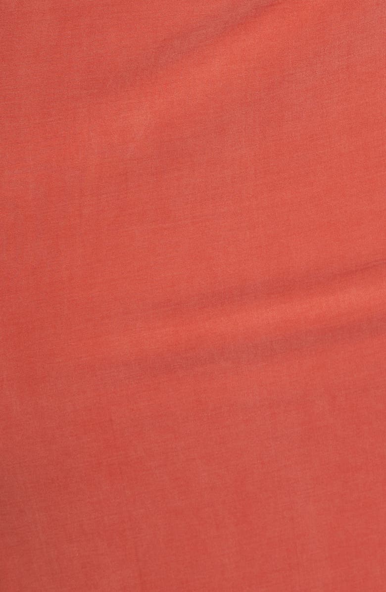 Balmain Side Drape Ruched Jersey Skirt, Alternate, color, Dark Red