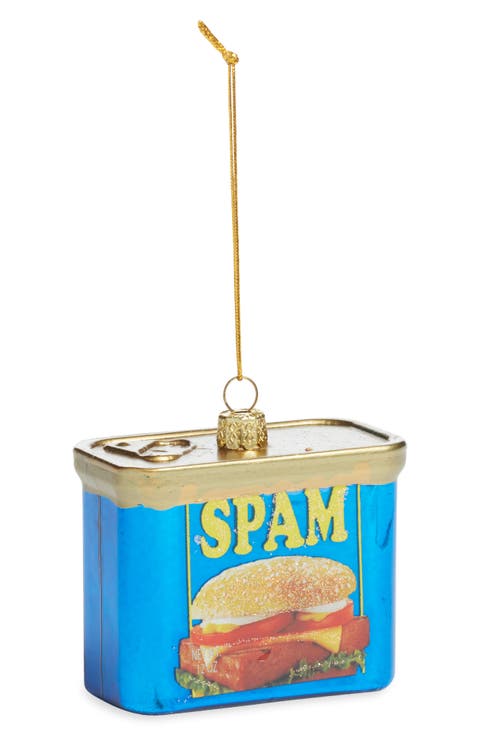 Canned Ham Glass Christmas Ornament