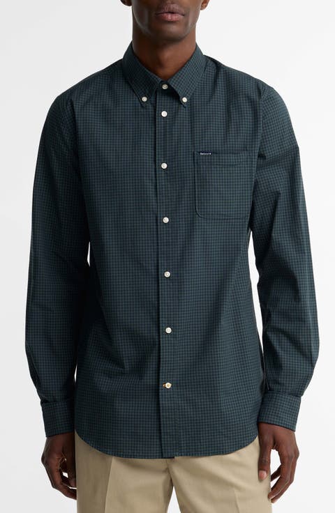 Harbourwall Tailored Gingham Button-Down Shirt