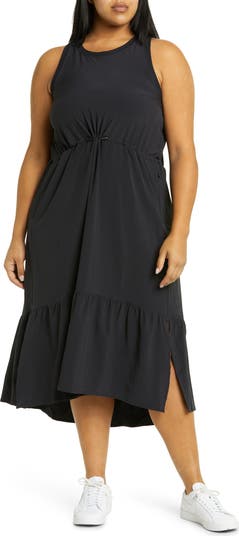 Zella Pursuit Tiered Midi Dress | Nordstrom