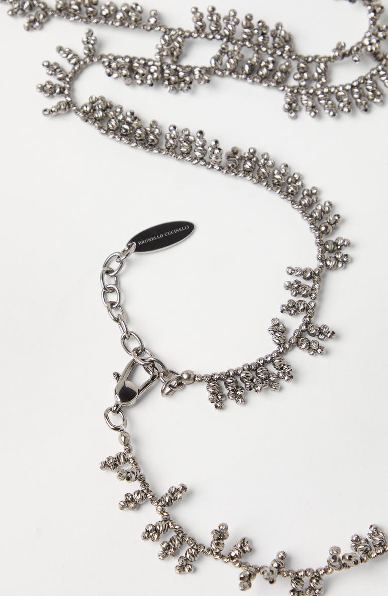 Brunello Cucinelli Knotted bracelet, Alternate, color, Silver