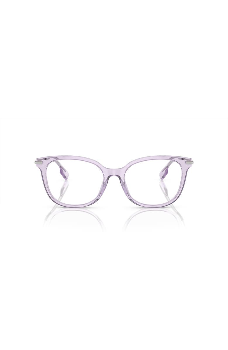Burberry 51mm Square optical glasses, Alternate, color, Violet